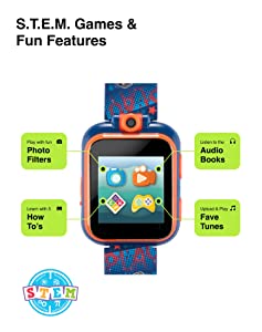 PlayZoom Kids Smartwatch 2 with Headphones Featuring a Swivel Selfie Camera, STEM Learning, 20+ Games, Audio Bedtime Stories, Store Music for Kids Toddlers Boys Girls Gamer