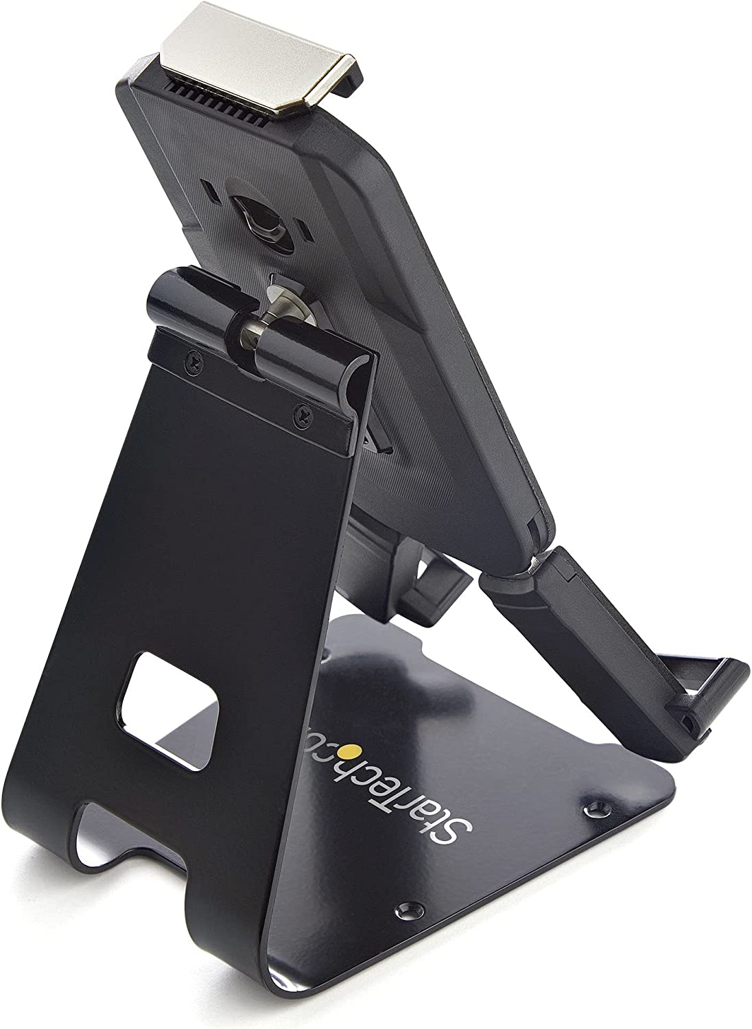 StarTech Secure Tablet Stand K-Slot Cable Lock - Locking Tablet Holder for 7.9"-13" Tablets - Universal Adjustable Tablet Mount for Desk/Surface - Lockable Anti-Theft Security Mount (SECTBLTDT), Black