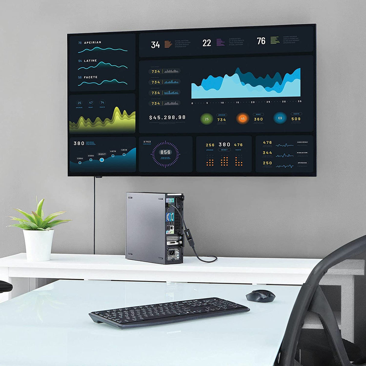 StarTech.com DisplayPort to HDMI Adapter - 4K 30Hz Active DisplayPort to HDMI Video Converter - DP to HDMI Monitor/TV/Display Cable Adapter Dongle - Ultra HD DP 1.2 to HDMI 1.4 Adapter (DP2HD4KS) 4K30Hz 4K HDMI Single