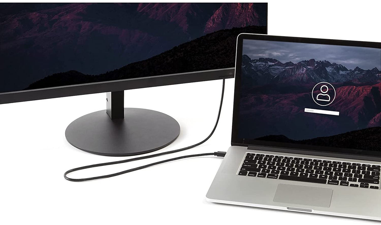 StarTech.com 10ft Mini DisplayPort to DisplayPort Cable - M/M - mDP to DP 1.2 Adapter Cable - Thunderbolt to DP w/ HBR2 Support (MDP2DPMM10) , Black 10 ft / 3 m Black