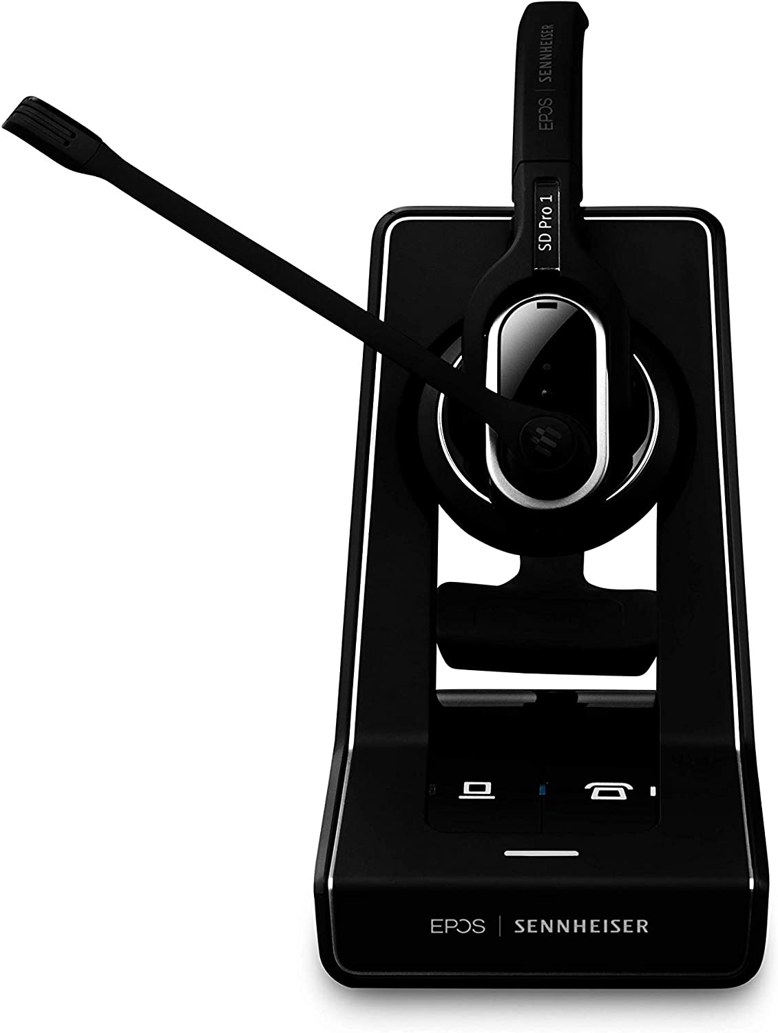 Sennheiser SD Pro 1 ML (506010) - Single-Sided, Multi Connectivity Wireless DECT Headset for Desk Phone & Certified for Skype for Business, Ultra Noise-Cancelling Microphone (Black) SD Pro 1 ML Headset