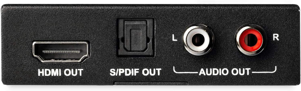 StarTech.com HDMI Audio Extractor - 4K 60Hz - HDMI Audio De-embedder - HDR - Toslink Optical Audio - Dual RCA Audio - HDMI Audio (HD202A)