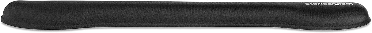 StarTech.com Foam Keyboard Wrist Rest for Ergonomic Typing Support - Padded Non-Slip Keyboard Cushion - Laptop or Desktop Computer Keyboard Wrist, Hand & Arm Rest - Soft Black Nylon Rest Pad (WRSTRST)