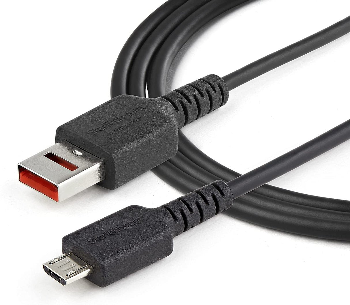 StarTech.com 3ft (1m) Secure Charging Cable USB-A to Micro USB Data Blocker Charge-Only Cable Power-Only Charger Cable for Phone/Tablet Data Blocking USB Protector Adapter Cable (USBSCHAU1M) USB to Micro USB