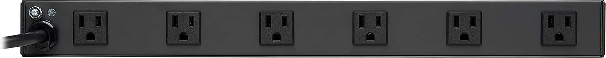 Tripp Lite RS1215-RA Rackmount Network-Grade PDU Power Strip, 12 Right Angle Outlets Wide-Spaced, 15A, 15ft Cord w/ 5-15P Plug,, Black 15A + Right Angle Outlet Single