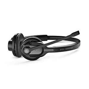 EPOS Enterprise | Sennheiser Impact D 30 USB ML (1000992) Wireless DECT Dual Ear Headset for a Direct Connection to a PC/Softphone, Black