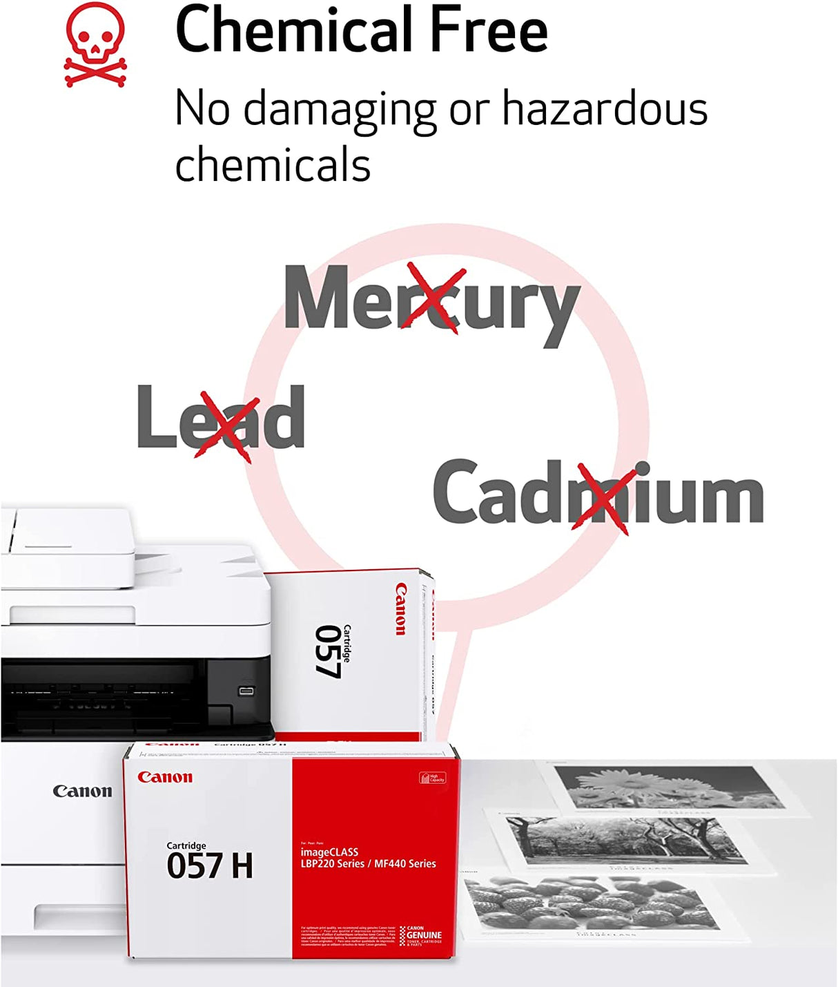 Canon® 057 Black Toner Cartridge, 3009C001 Standard