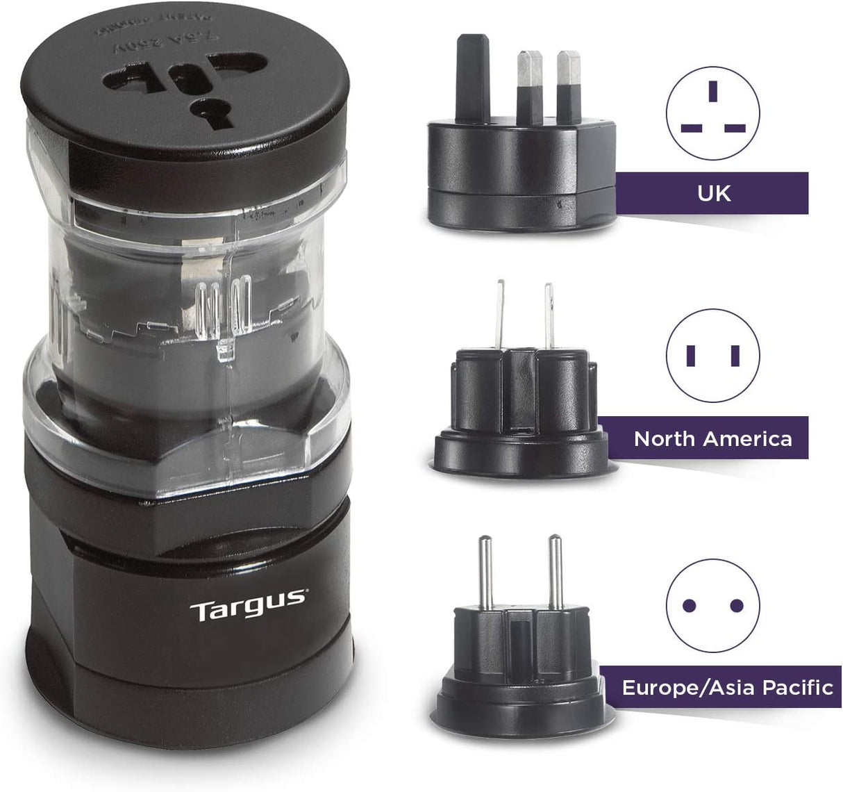 Targus World Power Travel Adapters, Black (APK01US)