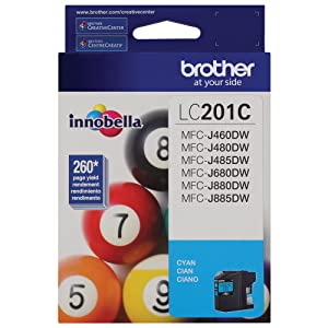 Brother LC201C Standard Yield Cyan -Ink -Cartridge Cyan Ink