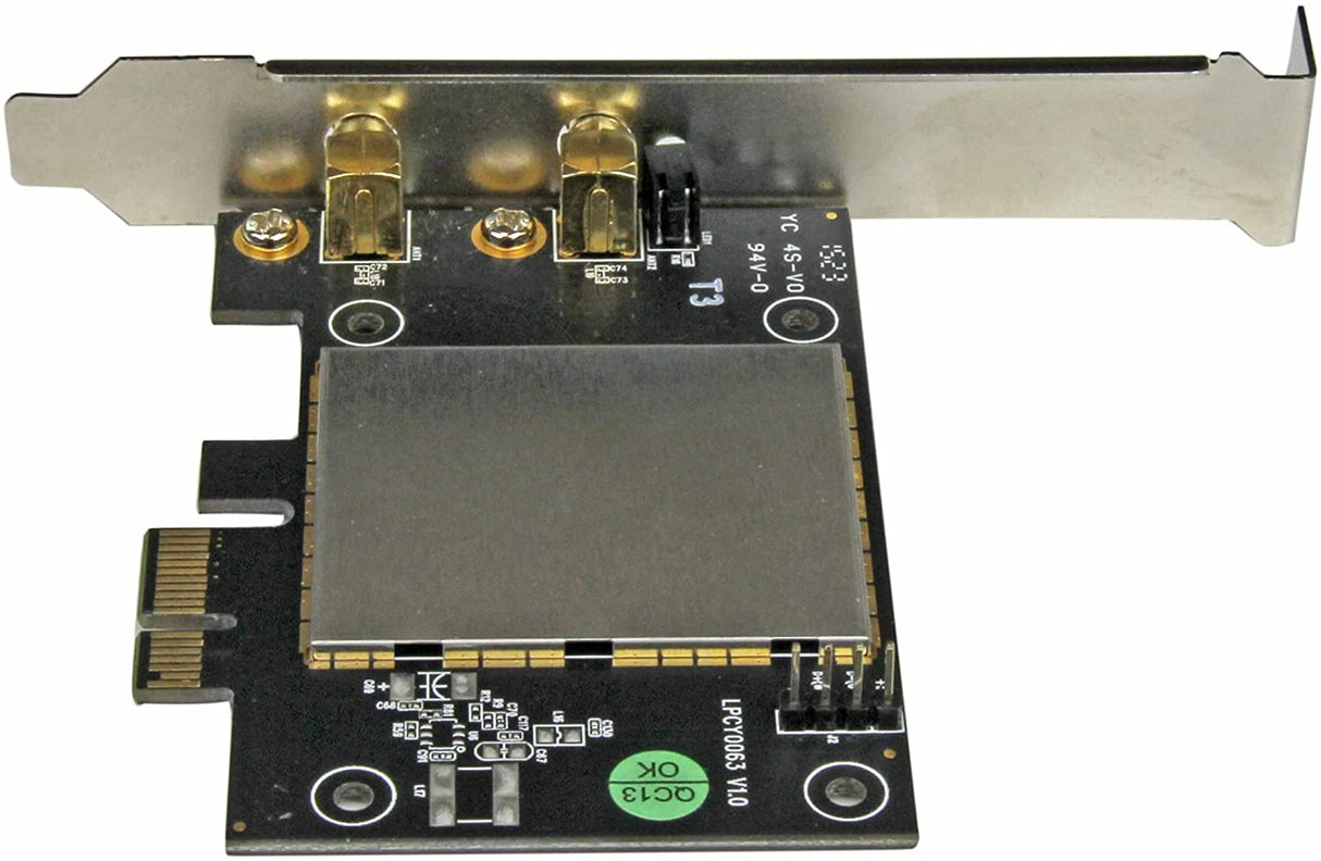 StarTech.com AC600 Wireless-AC Network Adapter - 802.11ac, PCI Express - Dual Band 2.4GHz / 5GHz PCIe Wireless Network Card (PEX433WAC11)