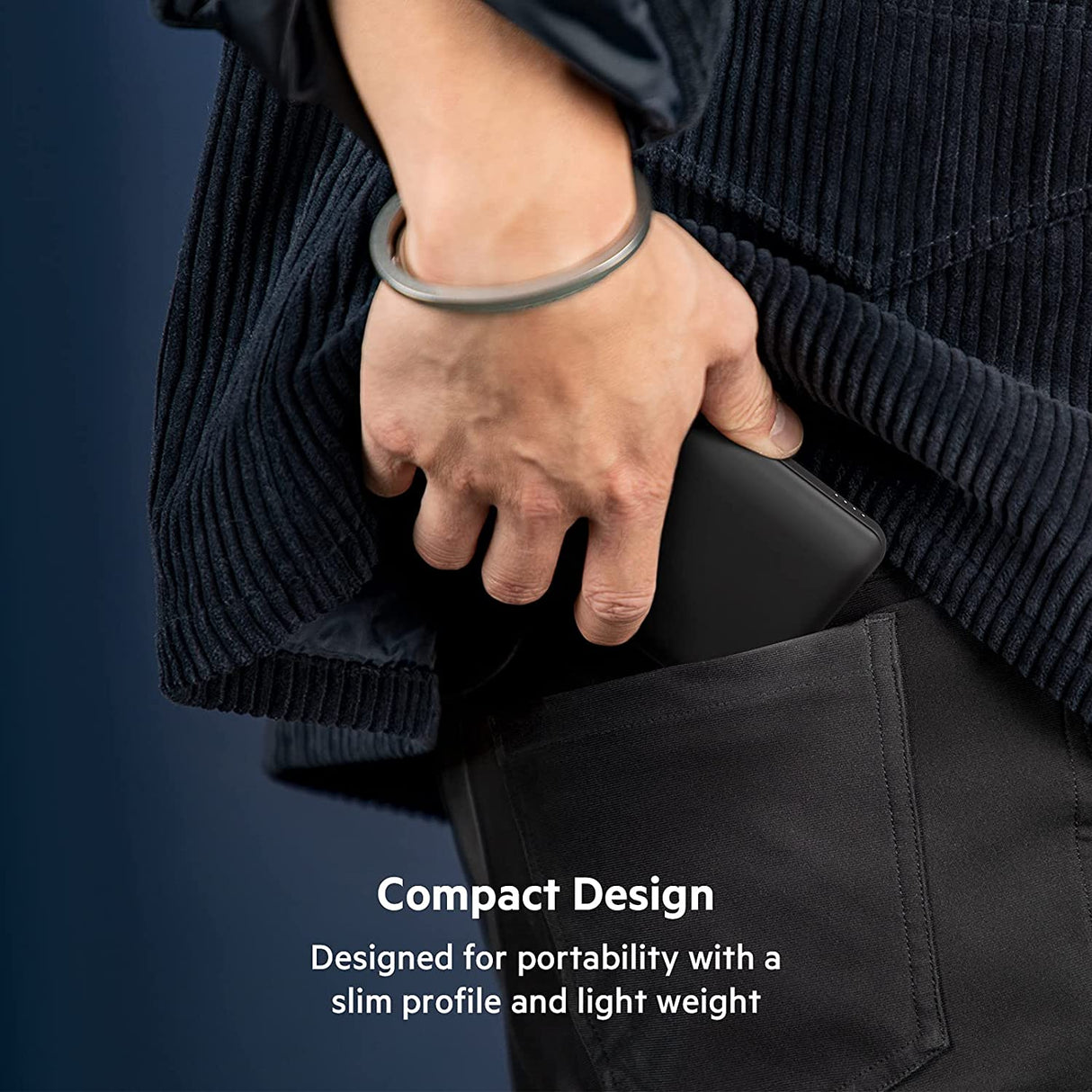 Belkin USB C Portable Charger Power Bank, 10000 mAh with 1 USB C Port and 2 USB A Ports for up to 15W Charging for iPhone 13 Pro/13 Pro Max/13 Mini, AirPods, iPad, Galaxy S21/Ultra - Black