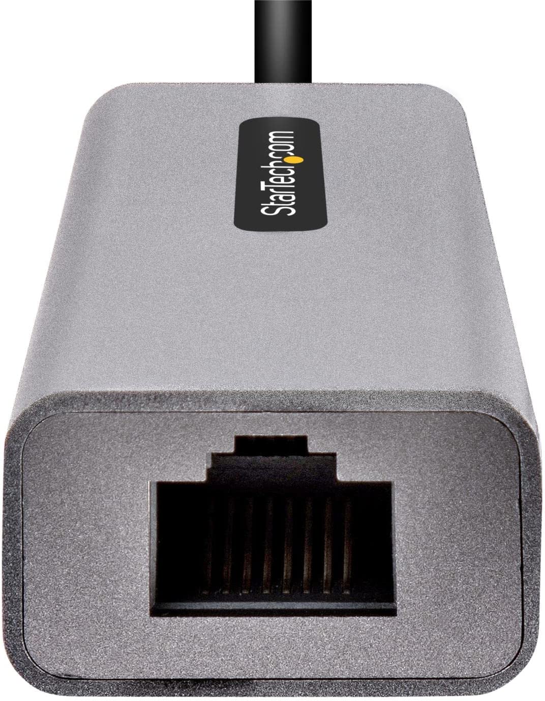 StarTech.com USB-C to Ethernet Adapter, USB 3.0 to Gigabit Ethernet Network Adapter - 10/100/1000 Mbps, USB-C to RJ45 Ethernet Adapter (GbE), 12in Attached Cable, Driverless Install (US1GC30B2)