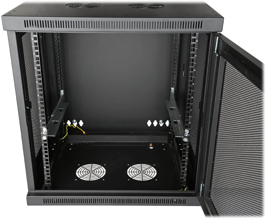 Tripp Lite 4-Post Rack-Mount Shelf Kit Universal for Wallmount Racks 1U (4POSTRAILKITWM), Silver