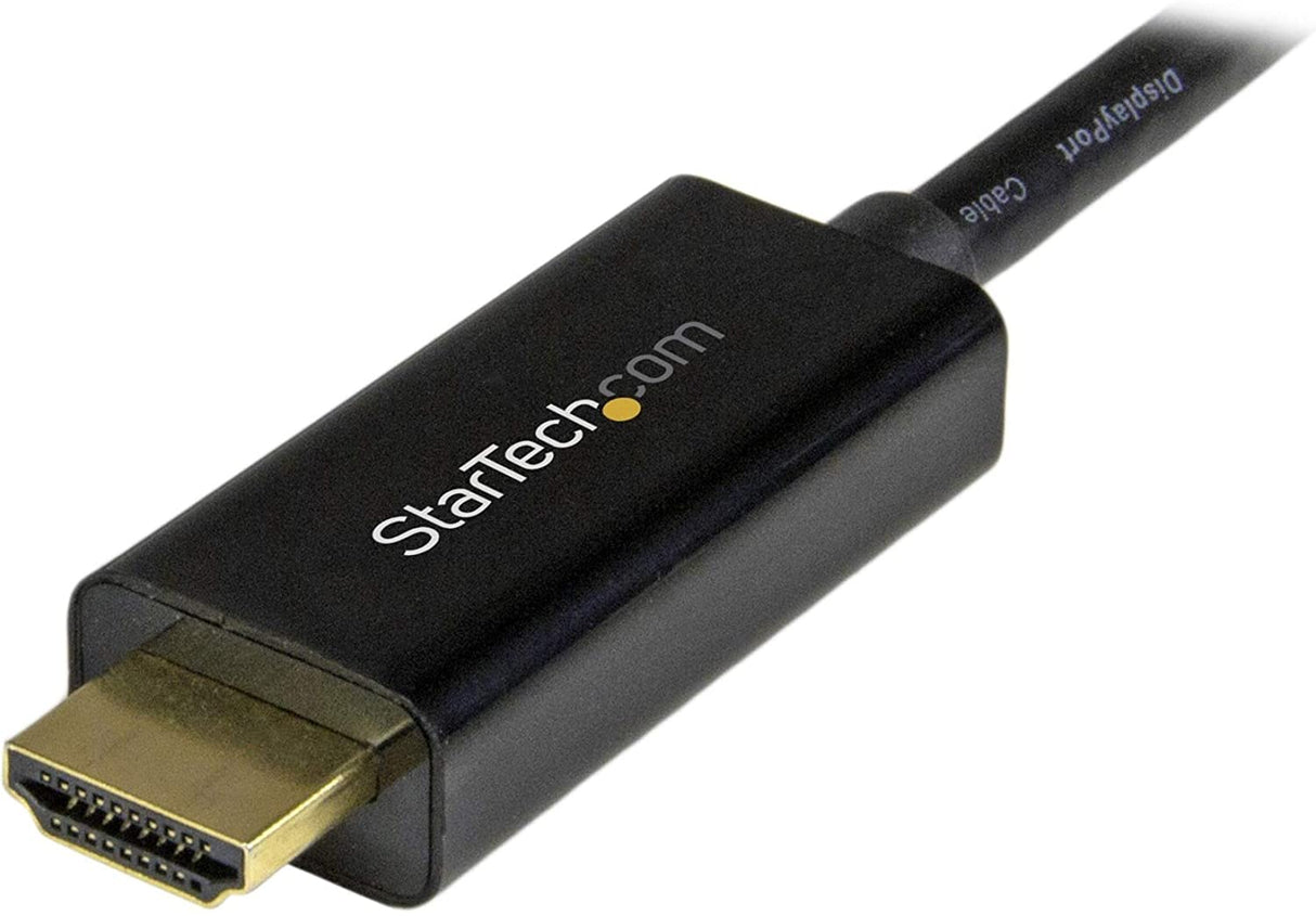 StarTech.com 3ft (1m) Mini DisplayPort to HDMI Cable - 4K 30Hz Video - mDP to HDMI Adapter Cable - Mini DP or Thunderbolt 1/2 Mac/PC to HDMI Monitor/Display - mDP to HDMI Converter Cord (MDP2HDMM1MB) 3 ft / 1 m Black