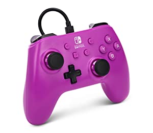 PowerA Wired Controller for Nintendo Switch - Grape Purple, Gamepad, Game controller, Wired controller, Officially licensed Grape Purple Controller