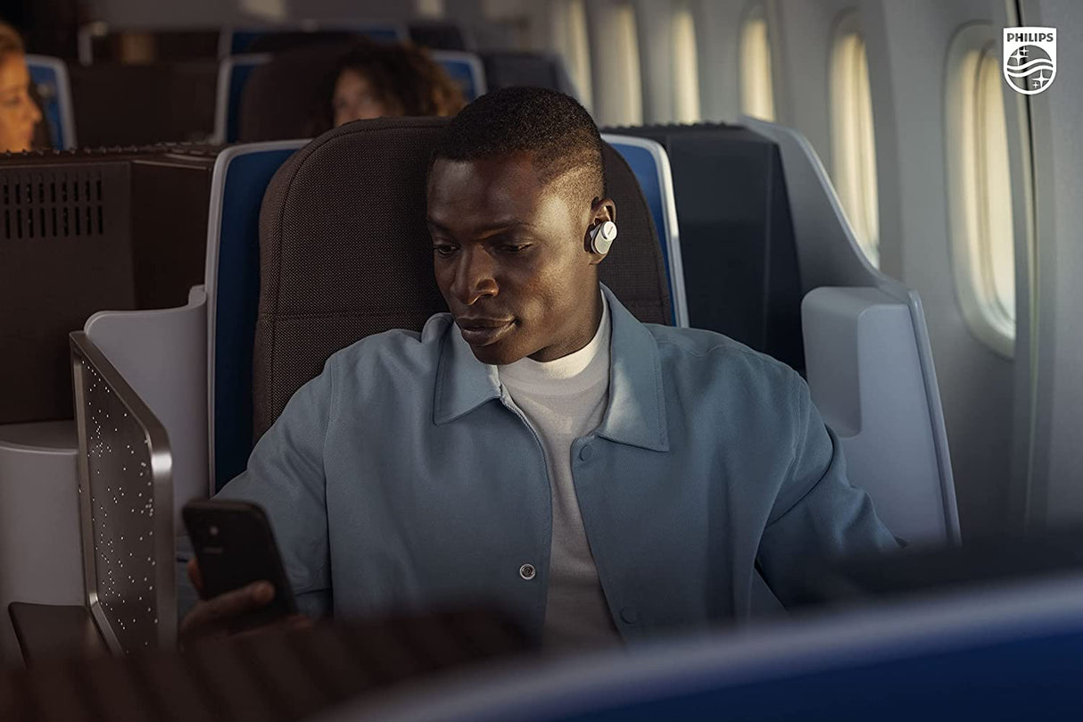 Philips Fidelio T1 True Wireless Headphones with Active Noise Canceling Pro+, Audiophile Quality, White White Fidelio | ANC PRO+