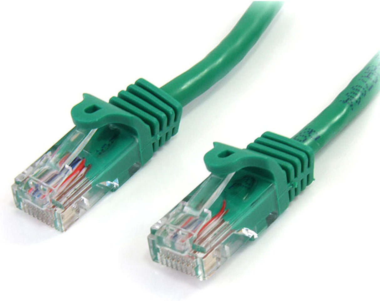 StarTech.com Green Snagless RJ45 UTP Cat 5e Patch Cable - 7 Feet (45PATCH7GN) 7 ft Green