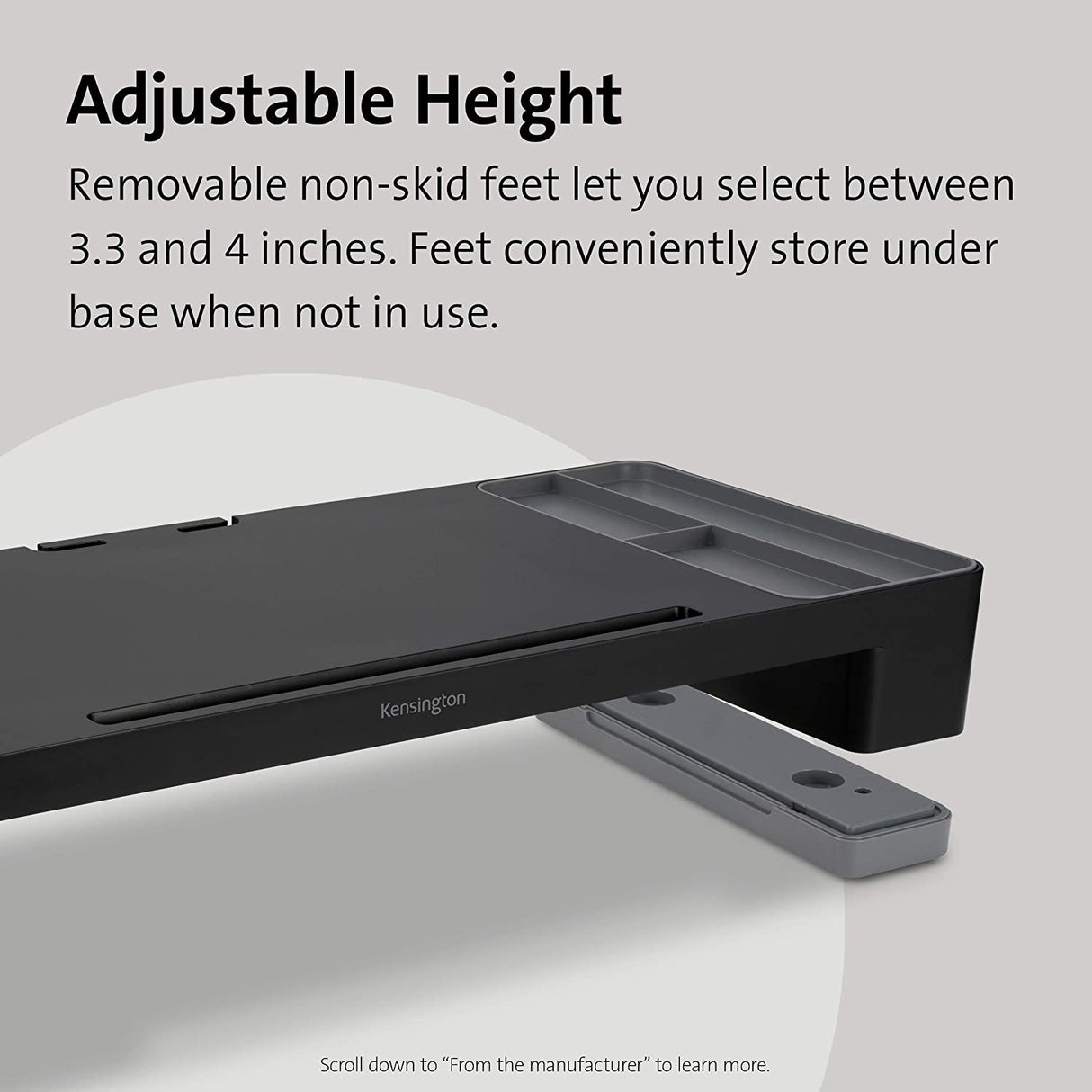 Kensington Organizing Monitor Stand-Black (K58300WW)