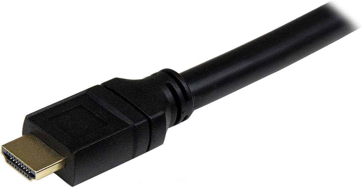 StarTech.com 50ft Plenum Rated HDMI Cable, 4K High Speed Long HDMI Cord w/ Ethernet, 4K30 UHD, 10.2 Gbps, HDCP 1.4, In Wall Plenum HDMI 1.4 Display Cable, HDMI to HDMI Computer to TV Cable (HDPMM25) 50 ft / 15m
