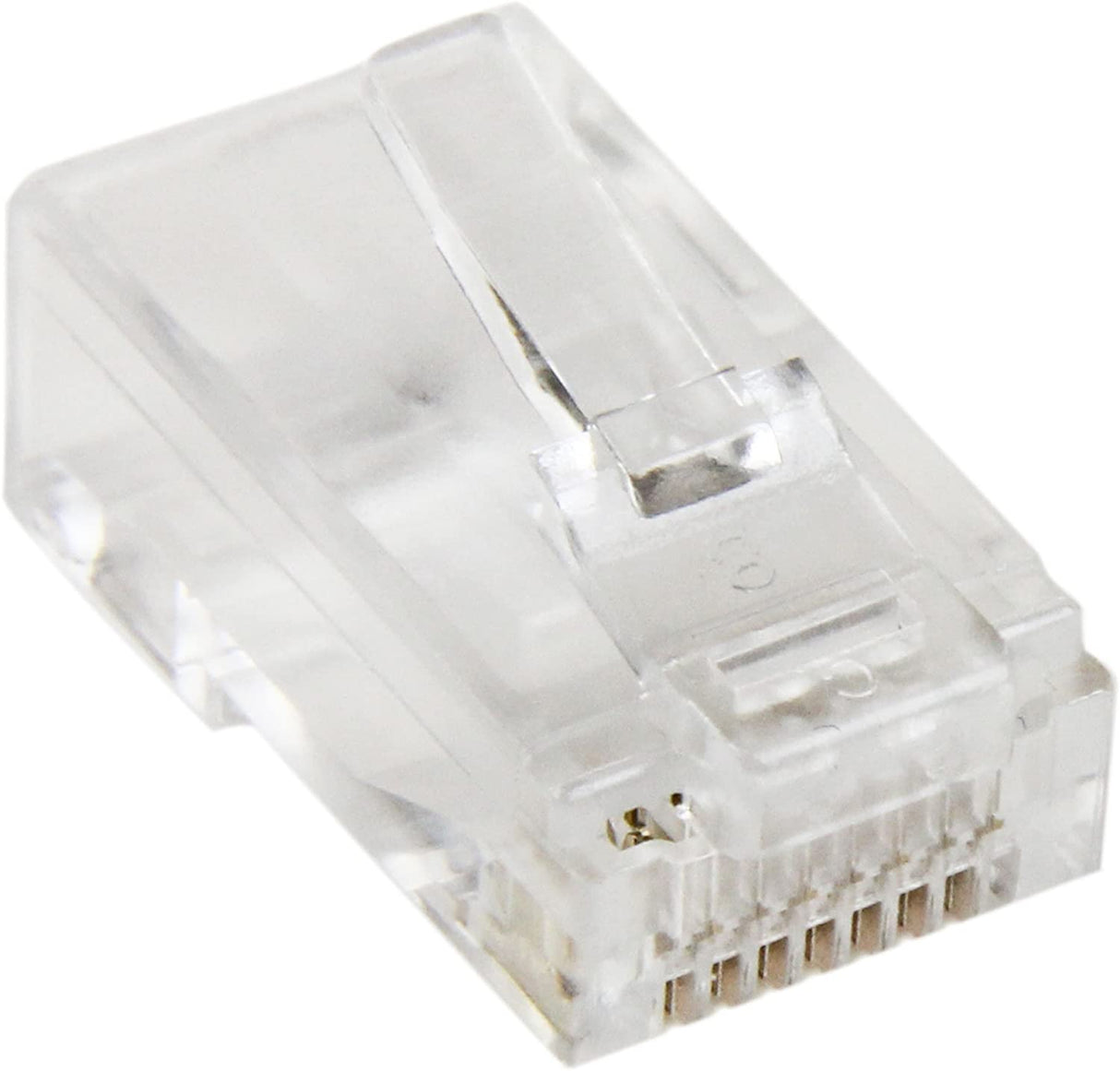 StarTech.com Cat 5e RJ45 Solid Modular Plug Connector - 50 Pack (CRJ45SOL50PK) Cat5e - Solid
