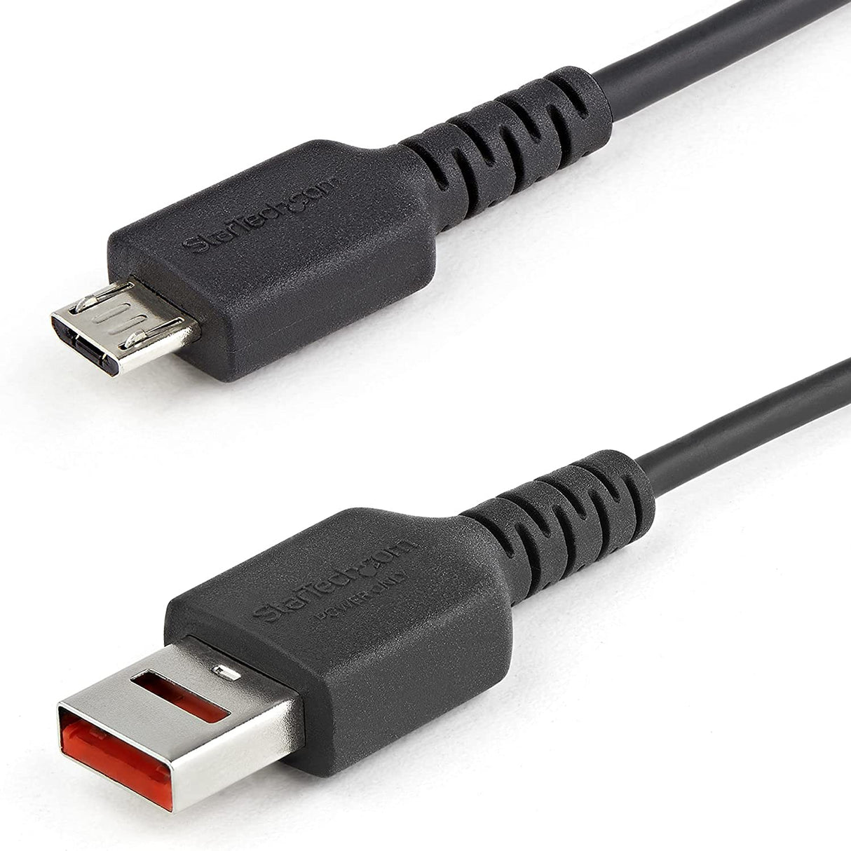 StarTech.com 3ft (1m) Secure Charging Cable USB-A to Micro USB Data Blocker Charge-Only Cable Power-Only Charger Cable for Phone/Tablet Data Blocking USB Protector Adapter Cable (USBSCHAU1M) USB to Micro USB