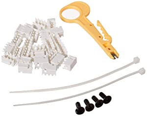 Monoprice 12-Port Vertical Cat6 Mini Patch Panel (110 Type) (568A/B)