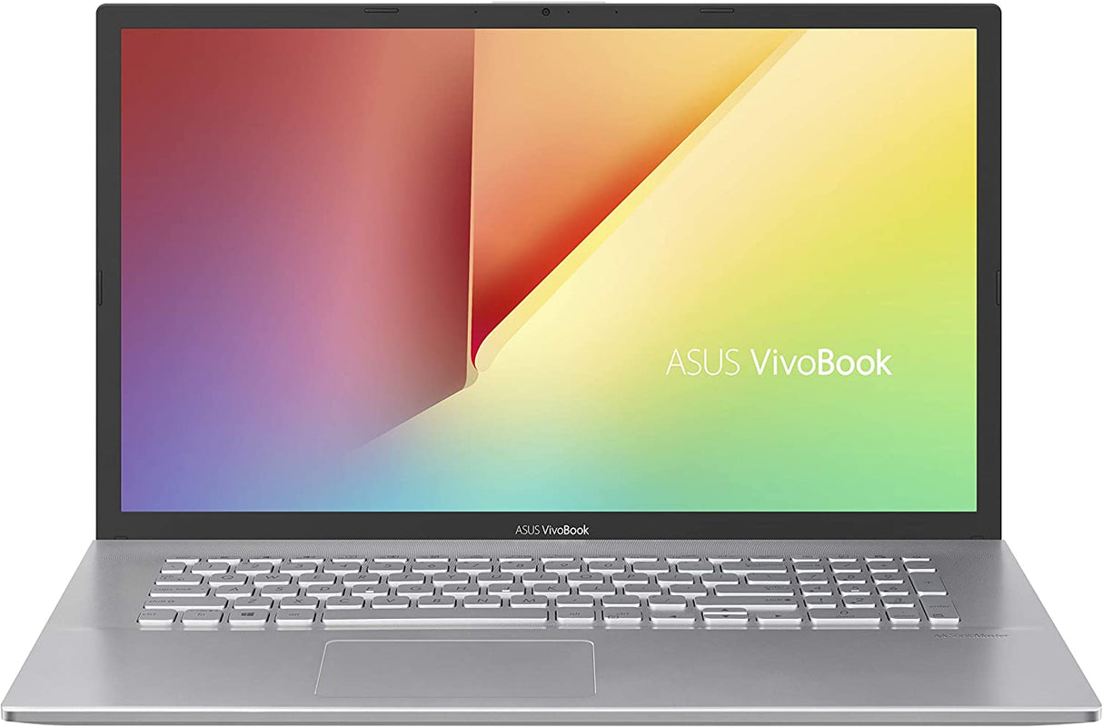 ASUS VivoBook 17 M712 Thin and Light Laptop, 17.3” HD+, AMD Ryzen 5 5500U Processor, 8GB DDR4 RAM, 128GB PCIe SSD + 1TB HDD, Radeon Graphics, Windows 11 Home, Transparent Silver, M712UA-DS59-CA