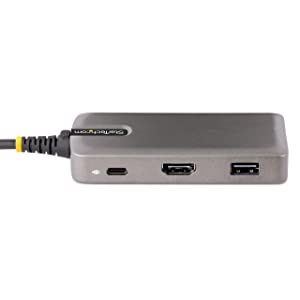 StarTech.com USB-C Multiport Adapter - 4K 60Hz HDMI w/HDR - 3-Port USB Hub - 100W Power Delivery Pass-Through - Works with Chromebook Certified - Windows/macOS/iPadOS/Android (104B-USBC-MULTIPORT)
