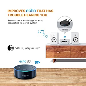 TP-Link Bluetooth Audio Adapter (HA100) - NFC-Enabled Bluetooth 4.1 Receiver, Wireless Audio Adapter Streaming Music from Echo, Smartphone, Tablet, PC to Home Car Stereo Sound System