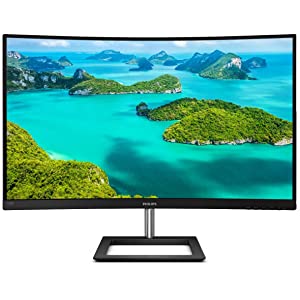Philips 328E1CA 32" Curved Monitor, 4K UHD, 120% sRGB, Adaptive-Sync, Speakers, Vesa, 4Yr Advance Replacement Warranty 32 Inch 4K UHD E10 Line | Curved