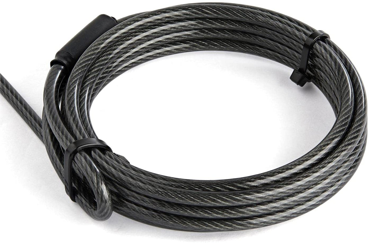 StarTech.com 6ft (2m) Laptop Cable Lock - Nano Slot Compatible 4 Digit Combination Security Cable Lock - Serialized Anti-Theft Vinyl Coated Steel Cable Lock for Nano Slot Computer/Device (LTLOCKNANO)