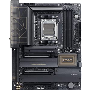 ASUS ProArt X670E-Creator WiFi 6E Socket AM5(LGA 1718) Ryzen 7000 ATX content creator motherboard(PCIe 5.0,DDR5,USB4,10 Gb&2.5 Gb LAN,WiFi 6E,4xM.2 slots,front panel USB 3.2 Gen2x2,ProArt Creator Hub)