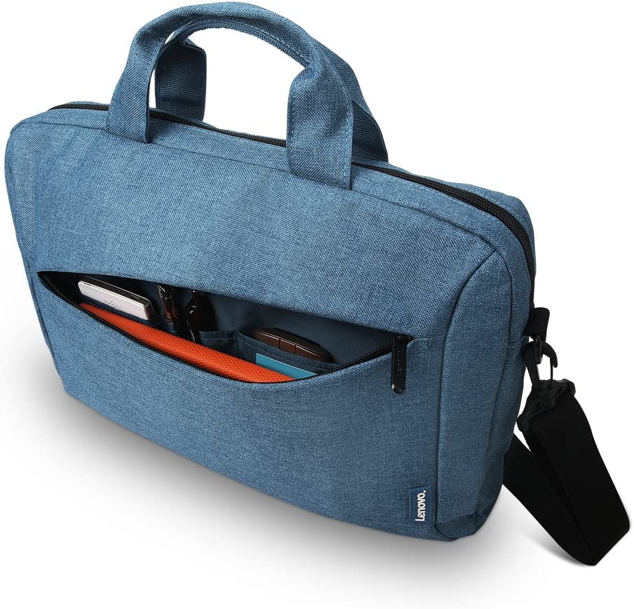 Lenovo Laptop Carrying Case T210, fits for 15.6-Inch Laptop and Tablet, Sleek Design, Durable and Water-Repellent Fabric, Business Casual or School, GX40Q17230 Casual Toploader - Blue
