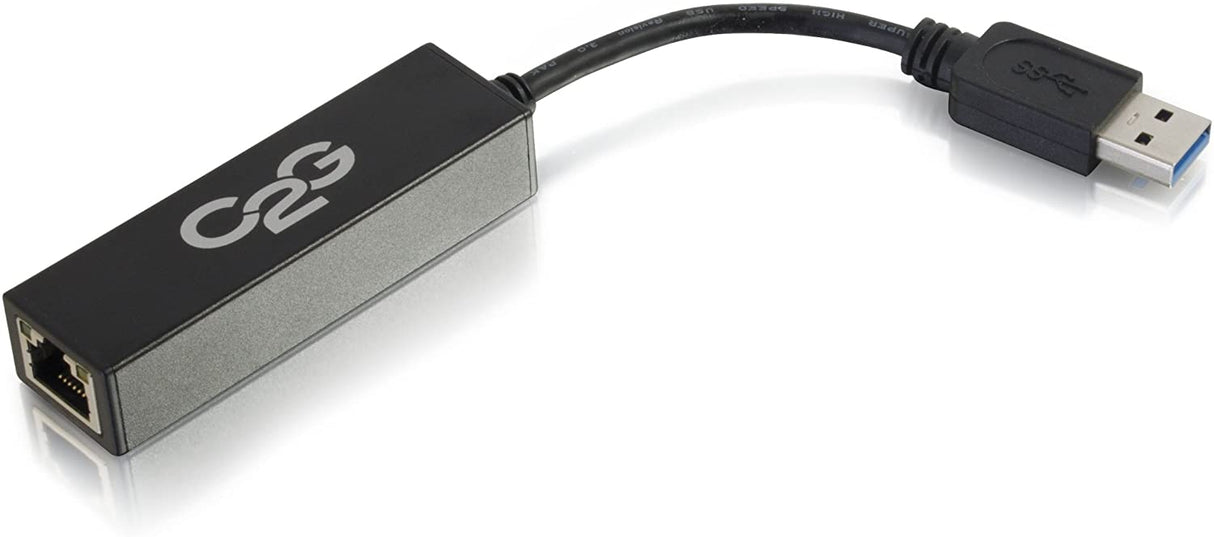 C2g/ cables to go C2G USB Adapter, USB 3.0 to Gigabit Ethernet Network Adapter, Black, Cables to Go 39700 USB 3.0 to Ethernet Adapter