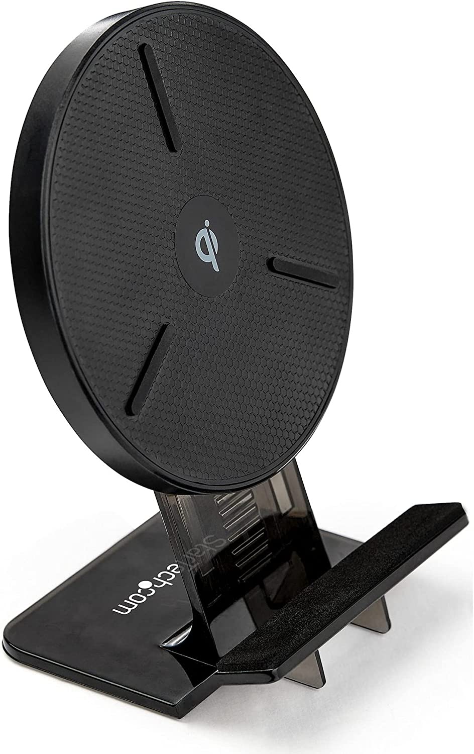 StarTech.com 15W Qi Wireless Charging Stand - Qi Certified Wireless Charger Stand or Pad - Adjustable - Universal Wireless Charging Pad for Smartphone - iPhone/Samsung Galaxy/Google Pixel (QWCHSTAND)