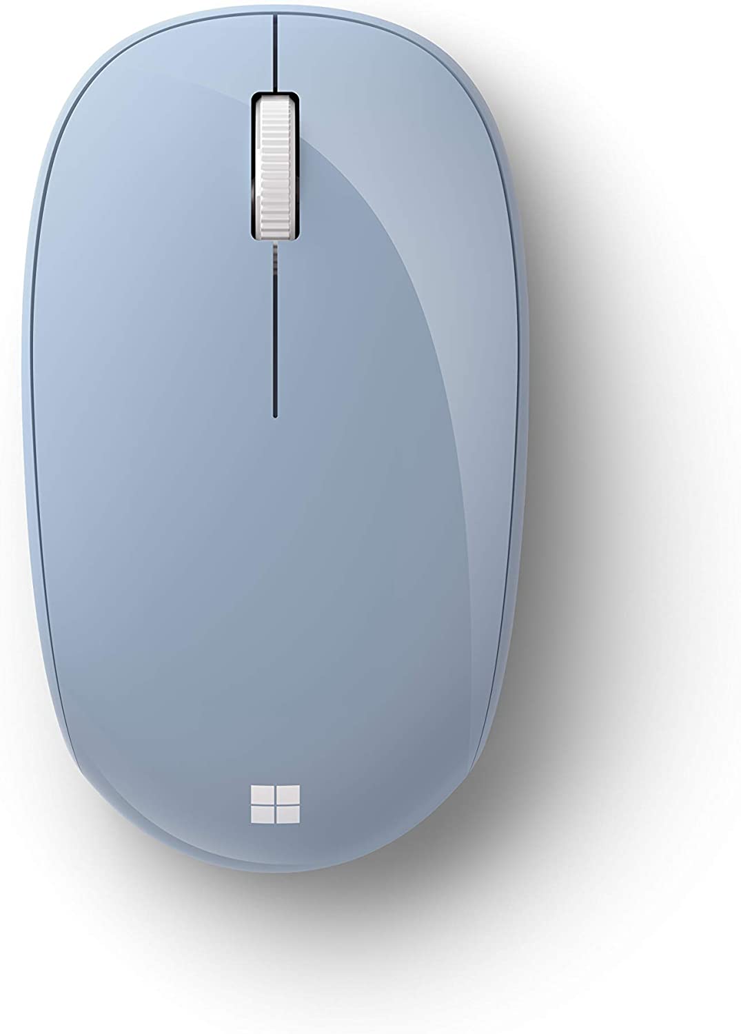 Microsoft Bluetooth Mouse - Pastel Blue. Comfortable design, Right/Left Hand Use, 4-Way Scroll Wheel, Wireless Bluetooth Mouse for PC/Laptop/Desktop, works with for Mac/Windows Computers