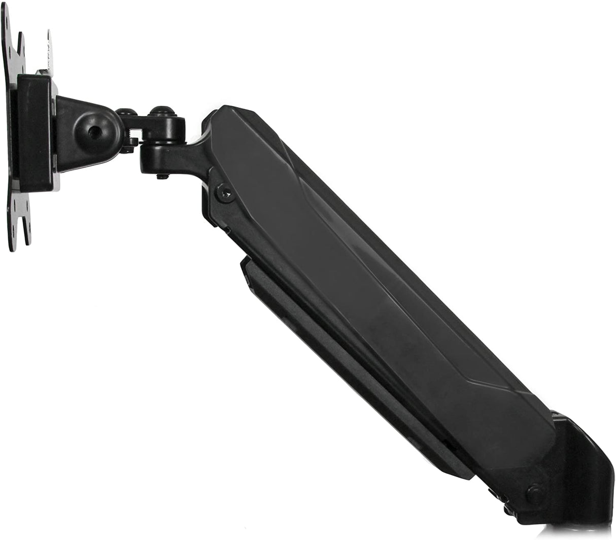 StarTech.com Desk Mount Dual Monitor Arm - Adjustable - Supports Monitors 12” to 30” - Full Motion VESA Mount Double Monitor Arm - Desk Clamp - Black (ARMSLIMDUO) Desk Mount - Pass-thru USB & Audio Full Motion Spring Arms