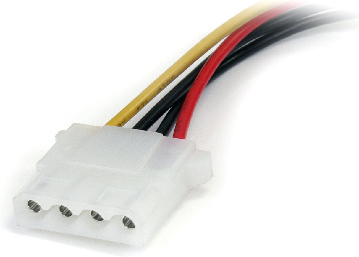 StarTech.com 6in SATA to LP4 Power Cable Adapter - F/M - Power adapter - SATA power (M) to 4 pin internal power (F) - 5.9 in - black - LP4SATAFM6IN 6 inch SATA to Molex LP4 Power