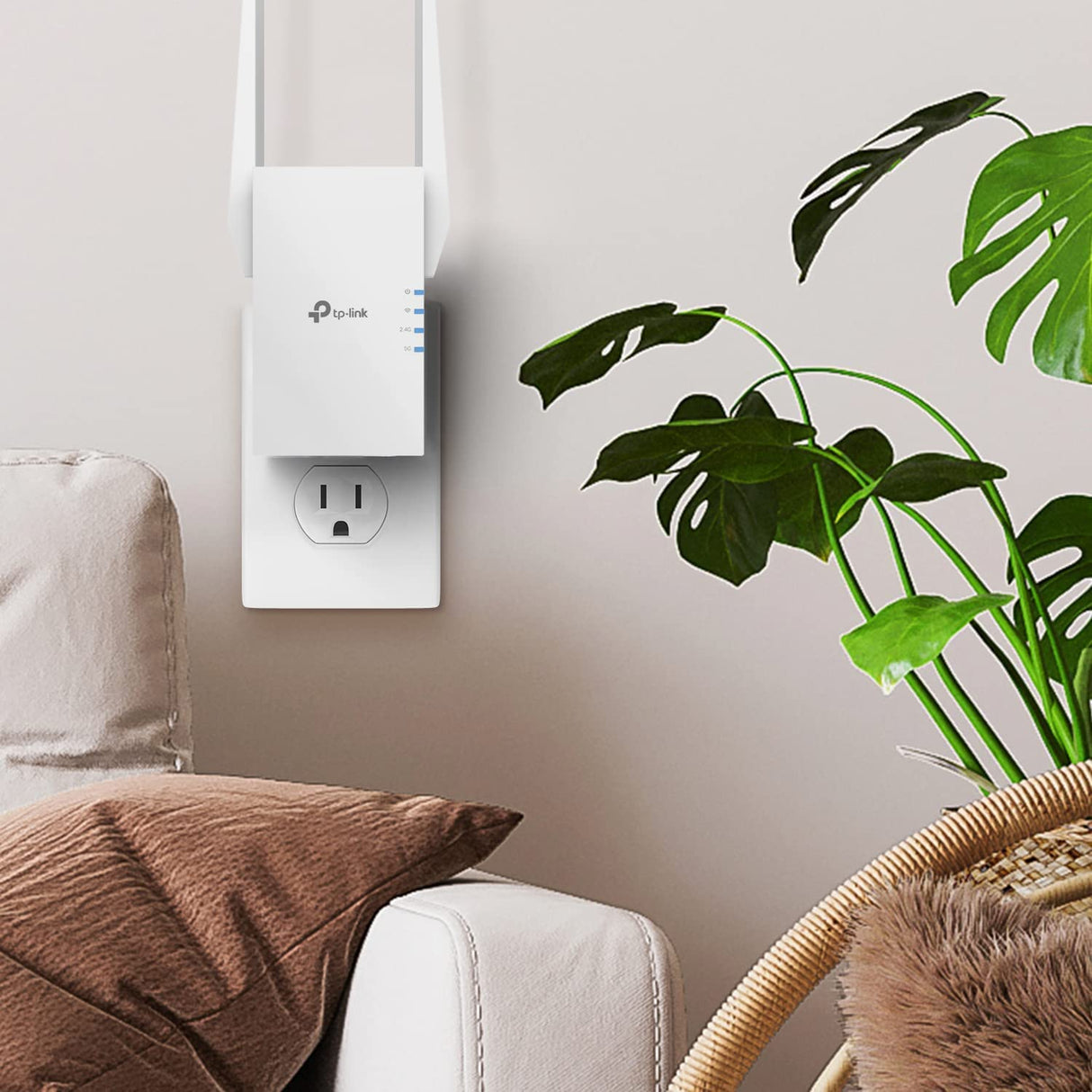 TP-Link AX3000 WiFi 6 Range Extender Internet Booster (RE705X) - Dual Band, AP Mode w/Gigabit Port, OFDMA, Beamforming, APP Setup Wi-Fi 6 | AX3000