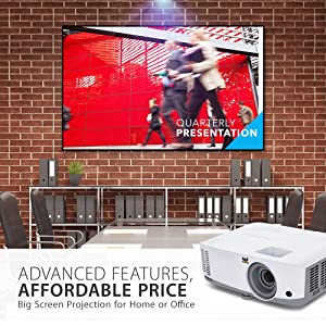 ViewSonic 3800 Lumens WXGA High Brightness Projector for Home and Office with HDMI Vertical Keystone (PA503W) , White
