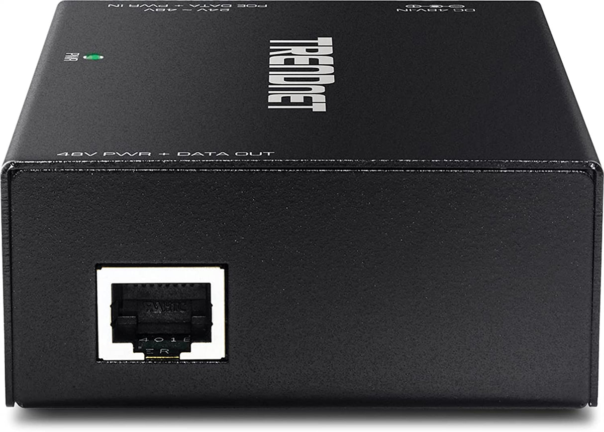 TRENDnet Gigabit PoE+ Repeater/Amplifier, TPE-E110, Extender, 1 x Gigabit PoE+ in Port, 1 x Gigabit PoE Out Port, Extends 100m for Distance Up to 200m (656 ft), Supports PoE (15.4W) & PoE+ (30W) Up to 600m (1,968 ft) Gigabit PoE+