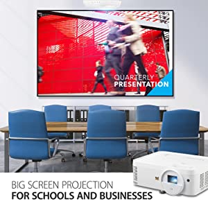ViewSonic LS500WH 3000 Lumens WXGA LED Projector, Auto Power Off, 360-Degree Orientation for Business and Education 3000 LED Lumens