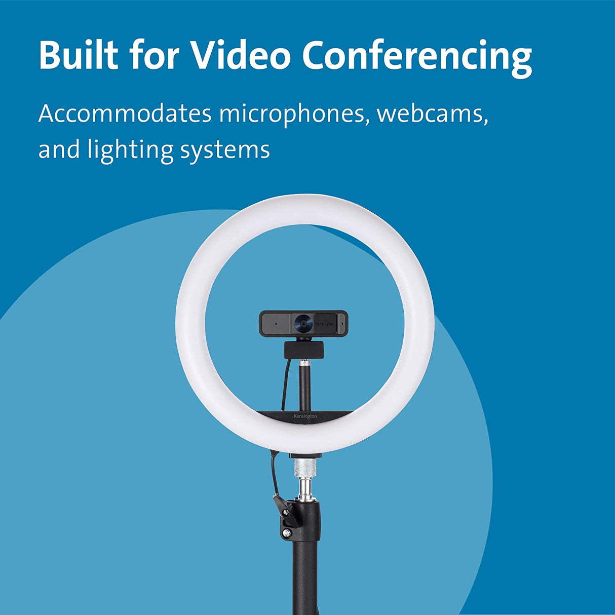 Kensington A1000 Telescoping C-Clamp Desktop Mount for Microphones, Webcams, Lights (K87654WW)