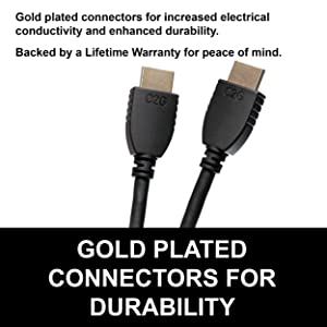 C2g/ cables to go C2G HDMI Cable, 4K, High Speed HDMI Cable, Ethernet, 60Hz, 1 Foot (0.3 Meters), Black, Cables to Go 56781 1 Feet 1 Pack