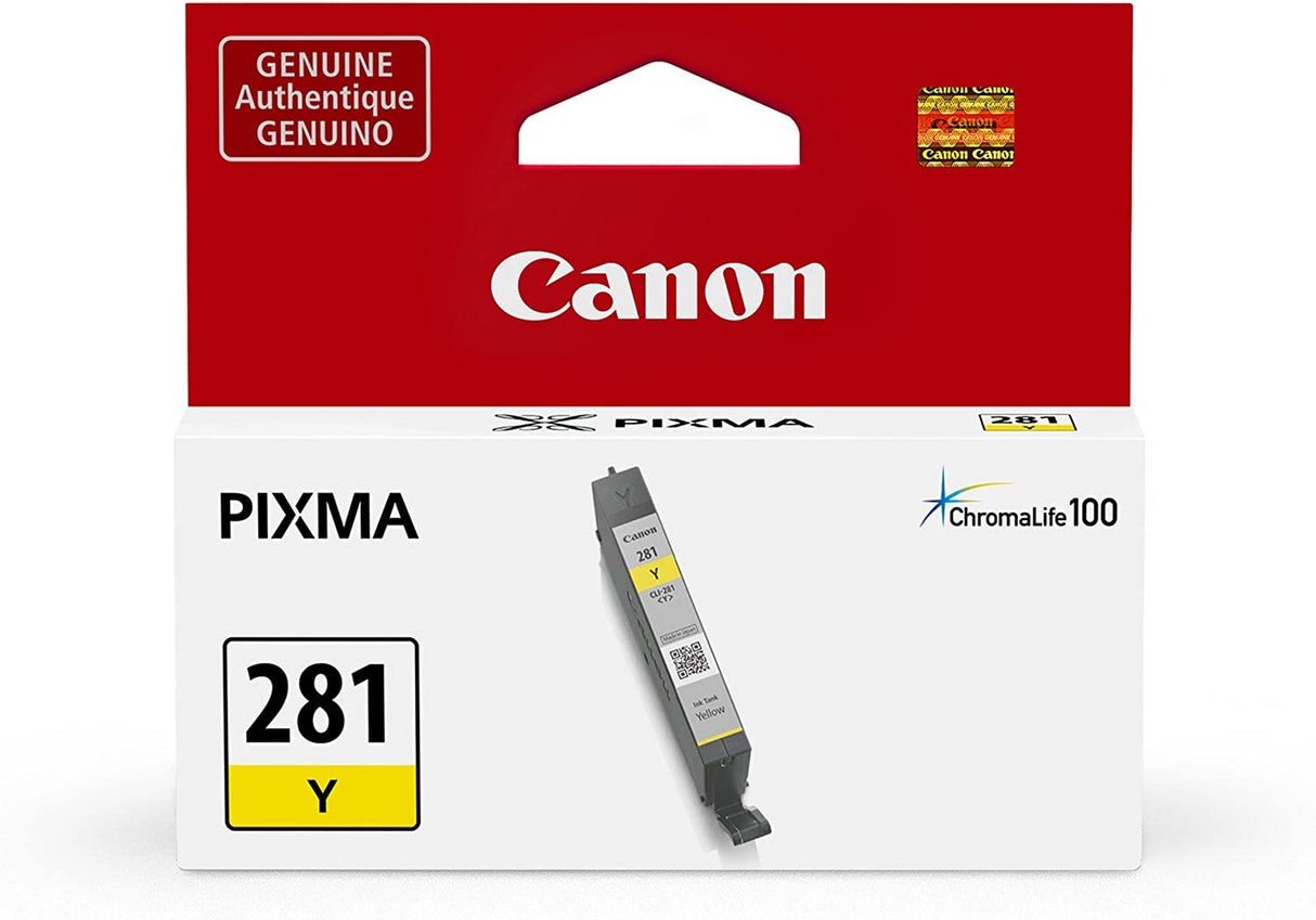 Canon CLI-281 Yellow Ink Tank Compatible to TR8520, TR7520, TS9120 Series,TS8120 Series, TS6120 Series, TS9521C, TS9520, TS8220 Series, TS6220 Series