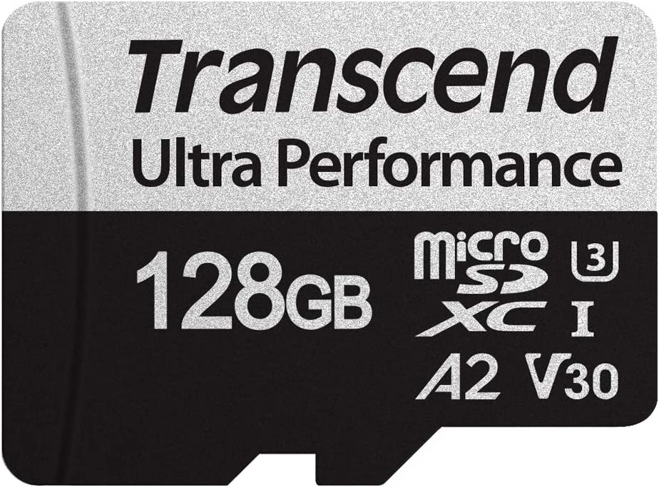 Transcend 128GB microSDXC 340S High Performance Memory Card UHS- I, U3, V30, A2, 4K, Full HD - TS128GUSD340S