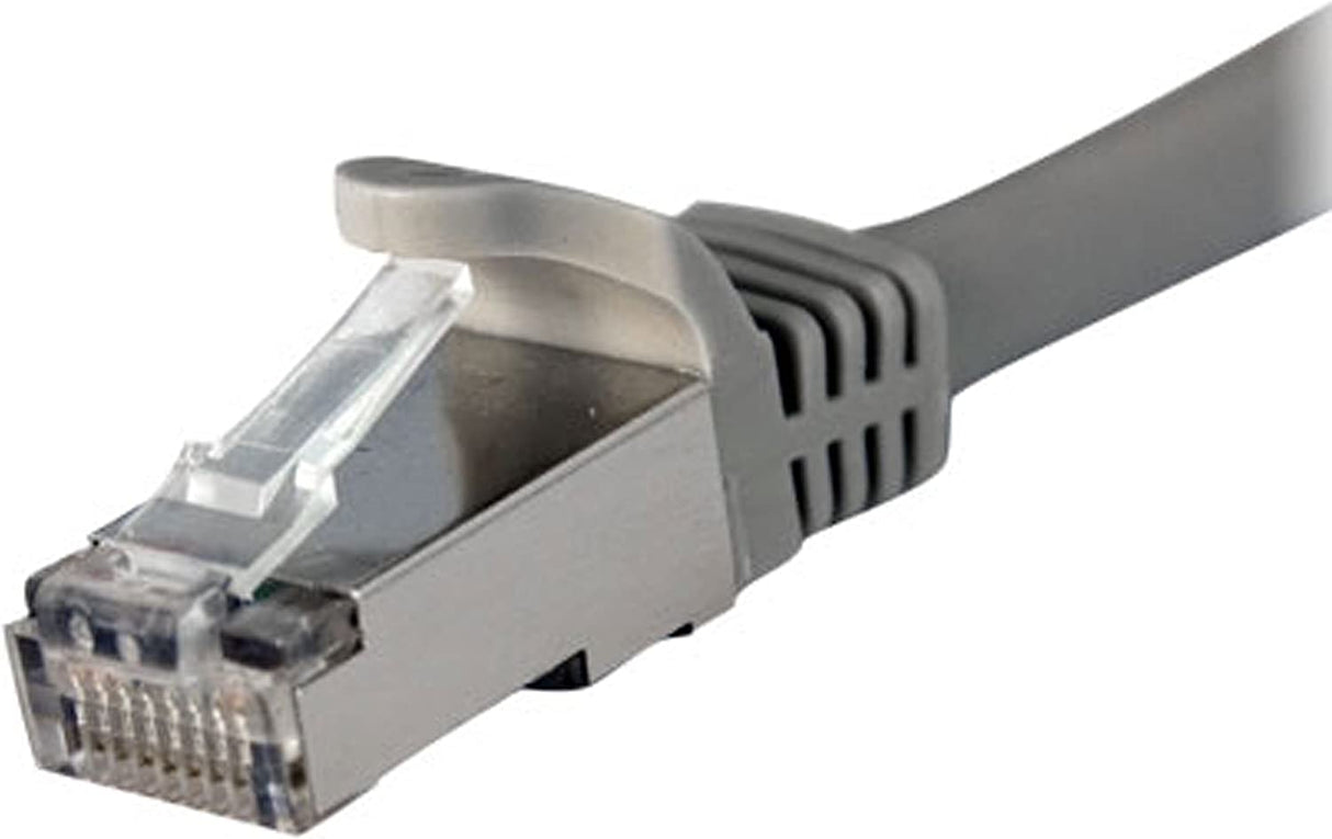 StarTech.com 10ft CAT6a Ethernet Cable - 10 Gigabit Shielded Snagless RJ45 100W PoE Patch Cord - 10GbE STP Network Cable w/Strain Relief - Gray Fluke Tested/Wiring is UL Certified/TIA (C6ASPAT10GR) 10 ft Grey