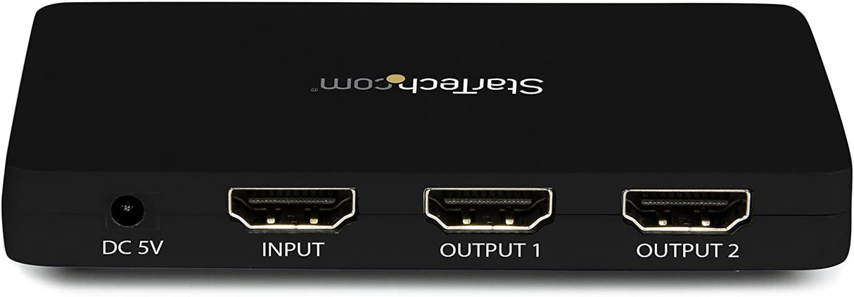 StarTech.com HDMI Splitter 1 In 2 Out - 4k 30Hz - 2 Port - Aluminum - HDMI Multi Port - HDMI Audio Splitter (ST122HD4K)