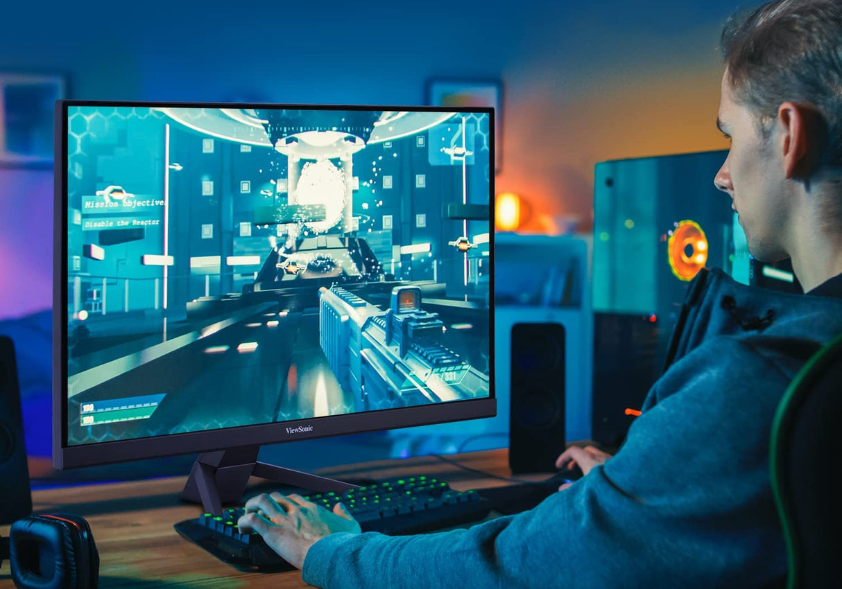 ViewSonic VX2267-MHD 22 Inch 1080p Gaming Monitor with 75Hz, 1ms, Ultra-Thin Bezels, FreeSync, Eye Care, HDMI, VGA, and DP 22-Inch 1ms Monitor