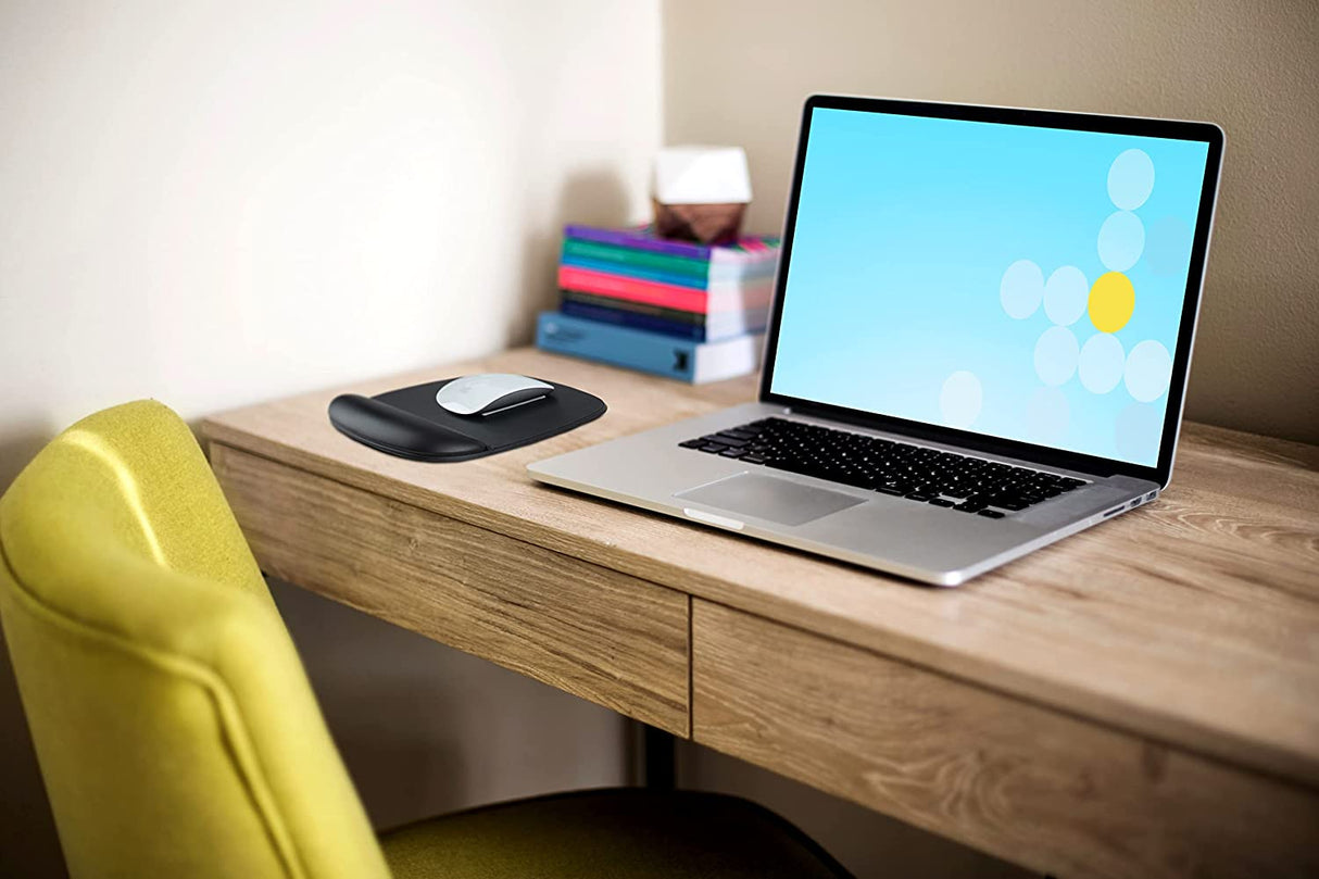 StarTech.com Mouse Pad with Hand Rest, 6.7x7.1x0.8in (17x18x2cm), Ergonomic Mouse Pad with Wrist Support, Desk Wrist Pad w/ Non-Slip PU Base, Cushioned Gel Mouse Pad w/ Palm Rest (B-Ergo-Mouse-PAD)